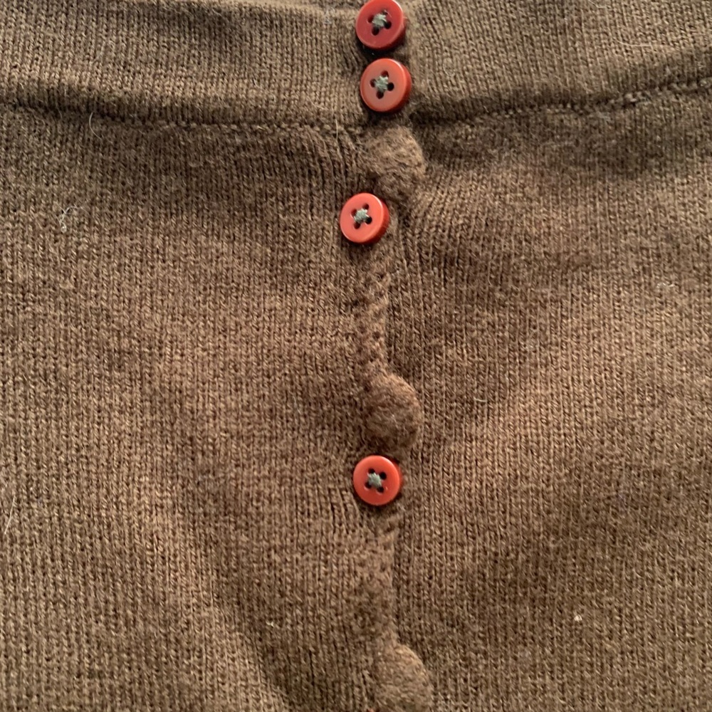 Vintage 60s 70s Ardee chocolate brown mini skirt, S - Picture 4 of 9